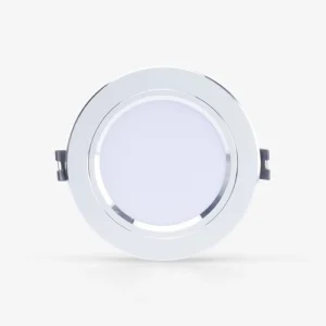 Đèn LED âm trần downlight đổi màu viền bạc AT10 ĐM 90/9W