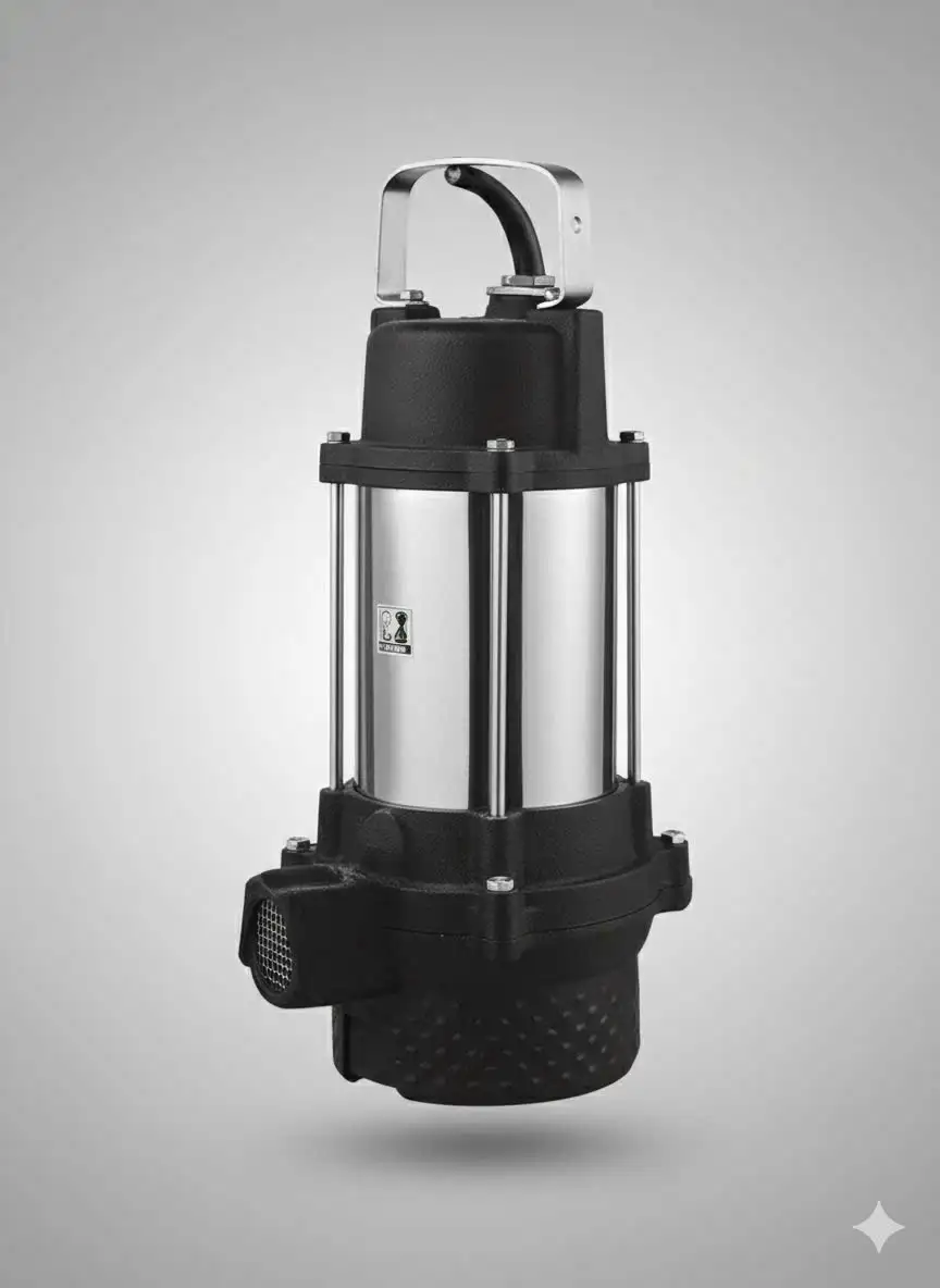 Bơm thả chìm nước sạch (Hai đầu gang - thân INOX)