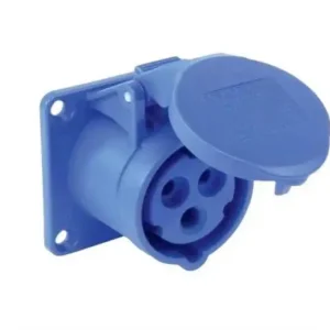 Ổ cắm công nghiệp gắn tủ cố định có nắp PCE 16A 3P 3 chân IP44 230V 6H F113 -6 PCE PCE F113 -6