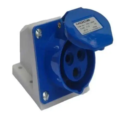 Ổ cắm công nghiệp cố định 3x16A IP44 md113 CHINA md113