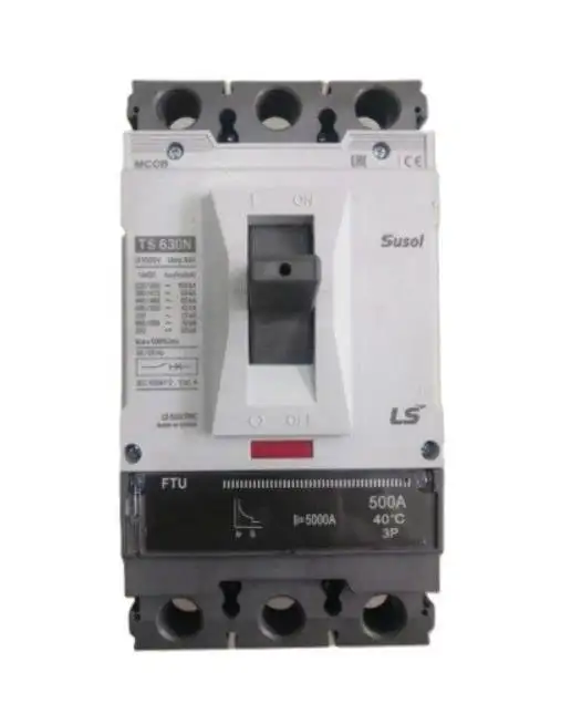 MCCB APTOMAT 3 Pha FTU không chỉnh dòng 500A 65kA TS630N FTU500 LS ELECTRIC TS630N FTU500