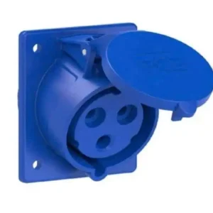 Ổ cắm công nghiệp cố định gắn tủ dạng thẳng 32A 3P 3 chân IP44 230V 6H F323-6 PCE F323-6