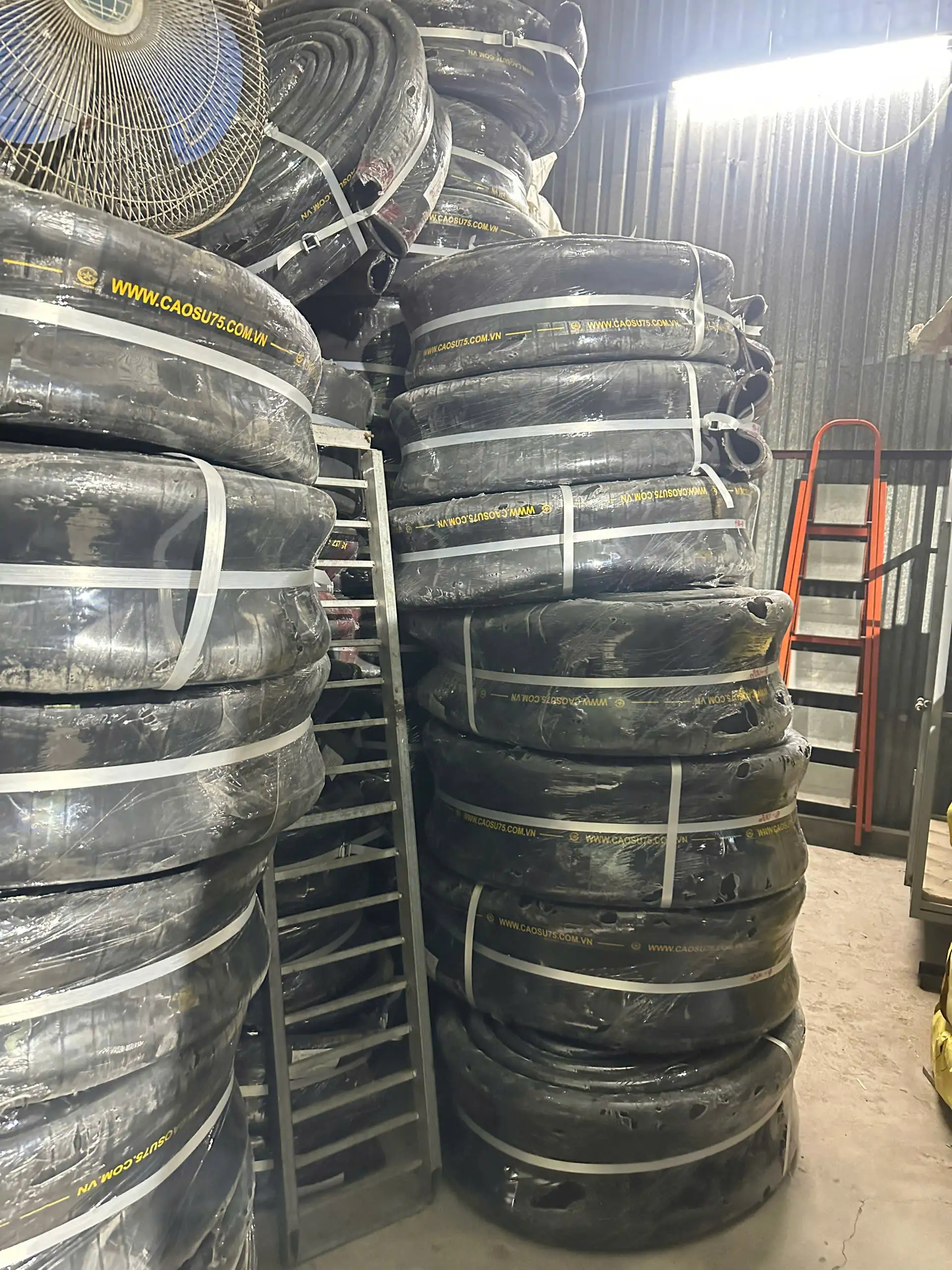 Ống cao su bố vải phi 250mm